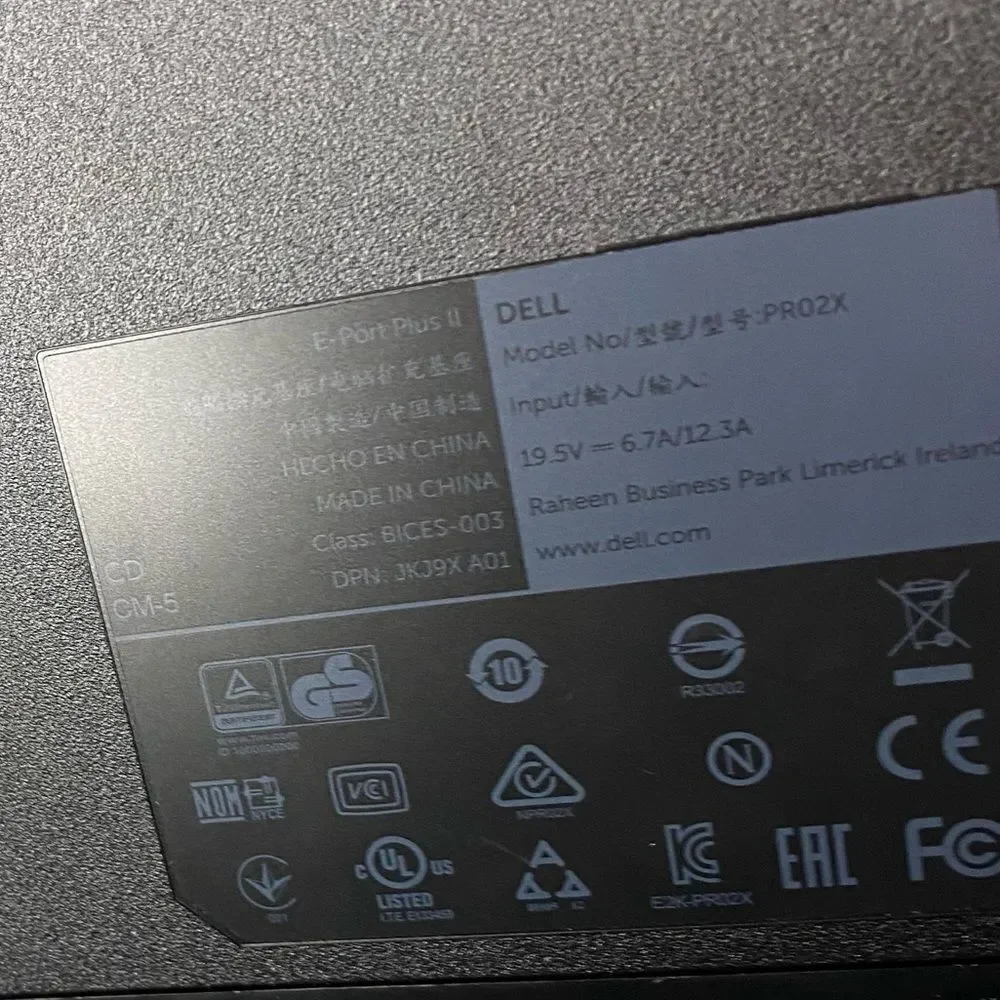 Dell Docking Station, Wireless Keyboard & Mouse, with Charger